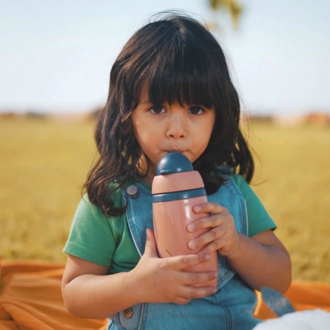 TOMMEE TIPPEE Láhev s brčkem 266 ml růžová