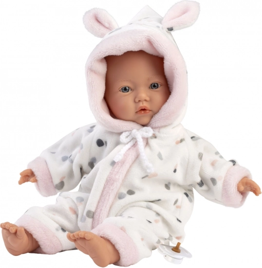 Realistická panenka miminko LITTLE BABY s měkkým látkovým tělem 32 cm