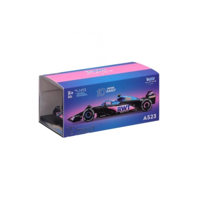 Bburago 1:43 RACE Formula F1 - BWT Alpine F1 Team A523 (2023) #10 (Pierre Gasly)