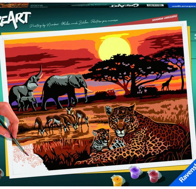 CreArt malování africké krajiny