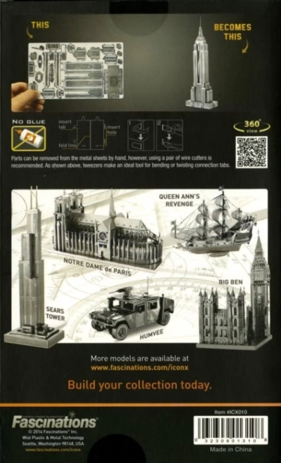 METAL EARTH 3D puzzle Empire State Building (ICONX)