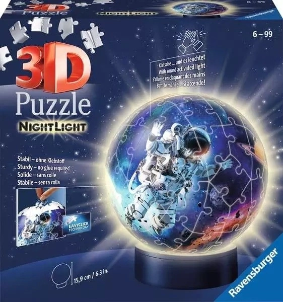 RAVENSBURGER Svítící puzzleball Astronaut 72 dílků