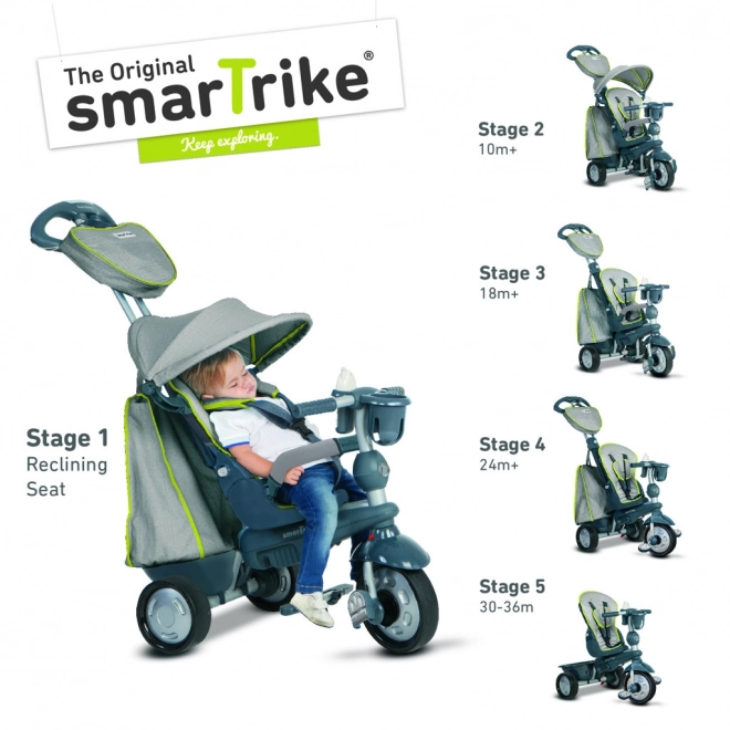 Tříkolka Smart Trike 5 v 1 Explorer Style šedá