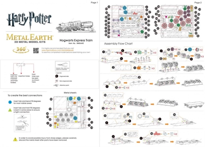 METAL EARTH 3D puzzle Harry Potter: Bradavický expres