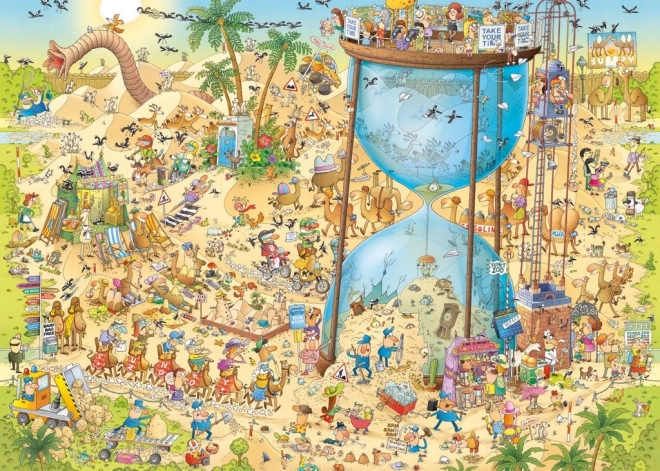 Heye puzzle šílená zoo: pouštní expozice