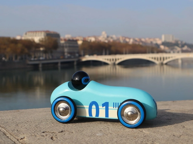 Vilac Dřevěné auto Old Sport tyrkysové