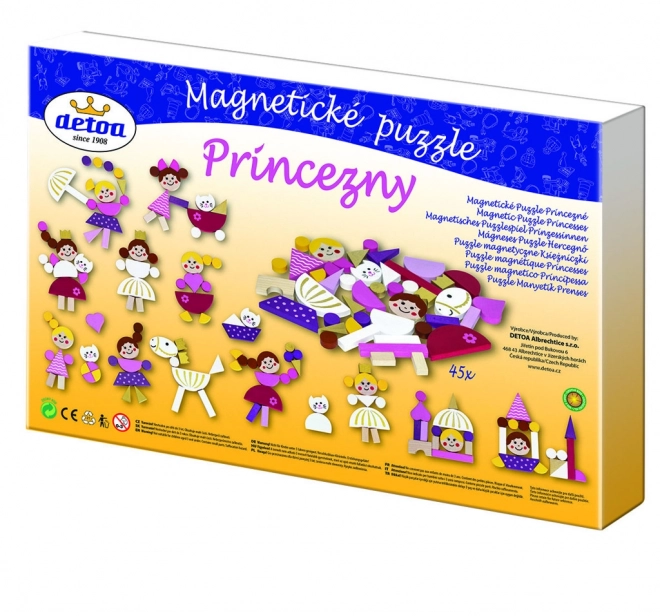 Magnetické puzzle Princezny v krabici 33x23x3,5cm