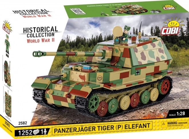 COBI 2582 II WW Panzerjager Tiger (P) Elefant, 1:28, 1244 k