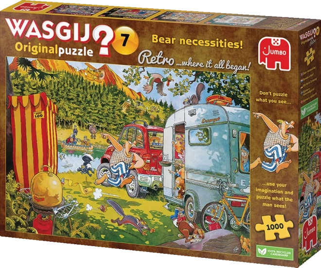 JUMBO Puzzle WASGIJ 7: Medvědí potřeby! 1000 dílků