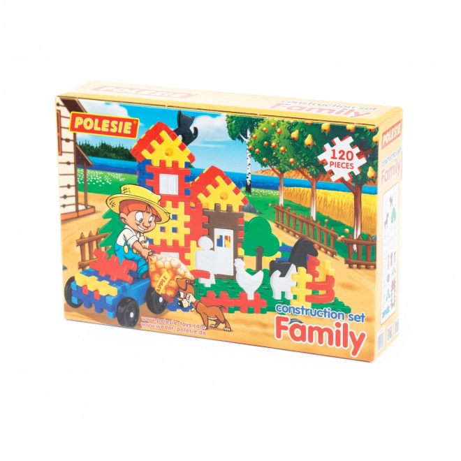 Retro plastová stavebnice - Blok Family 120