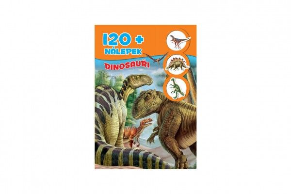 Kniha so samolepkami 120+ Dinosaury SK verzia 21x30cm