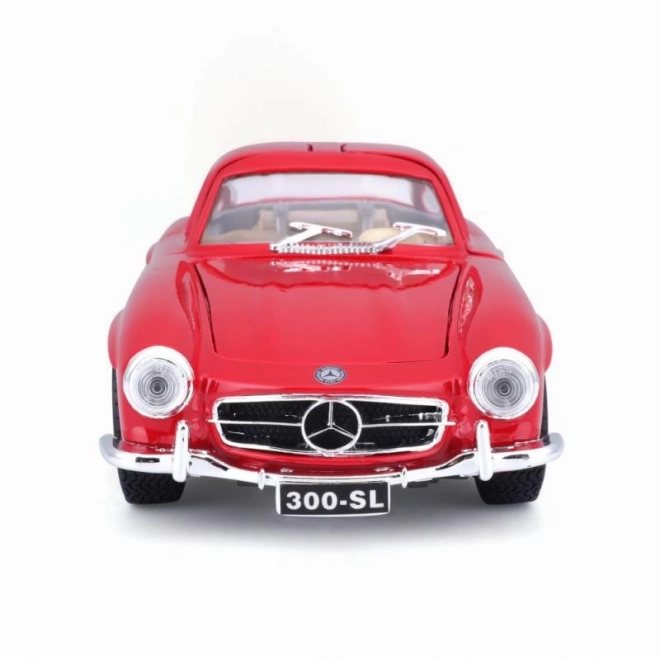 Mercedes Benz 300SL Červený Kovový Model 1:24