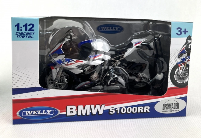 Welly Motocykl BMW S1000RR 1:12 bílý