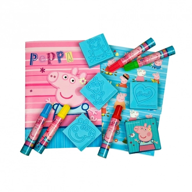 Velký razítkovací set 12ks Peppa Pig