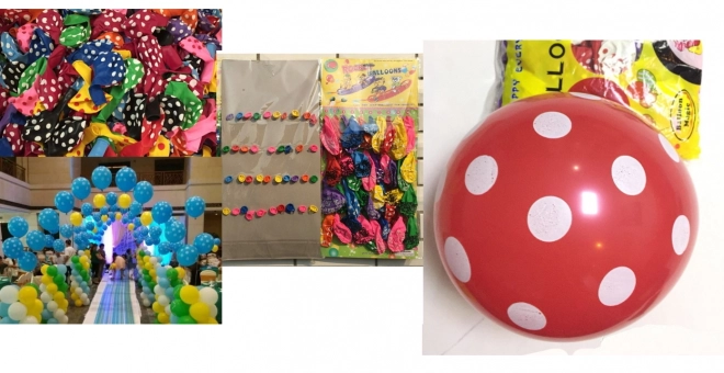 Barevné latexové balónky - 40 kusů