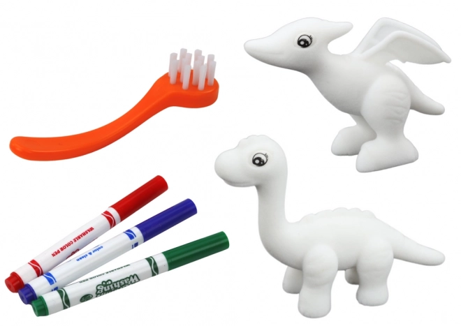 DIY Art Kit Dinosauři Figurky 2ks pera Štětec