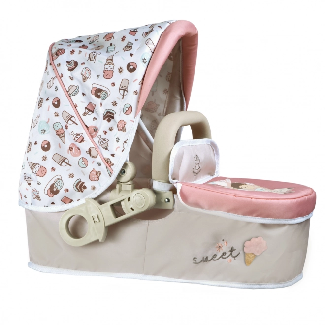 Skládací kočárek s batůžkem pro panenky 3v1 DeCuevas 80548 Sweet 2022 - 70 cm