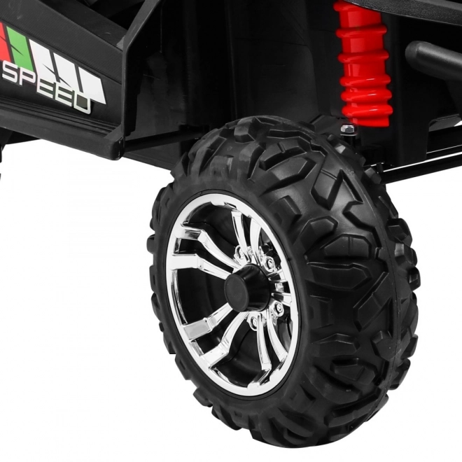 Dětská terénní buggy Grand Lift růžová + pohon 4x4 + dálkové ovládání + nosič zavazadel + rádio MP3 + LED dioda