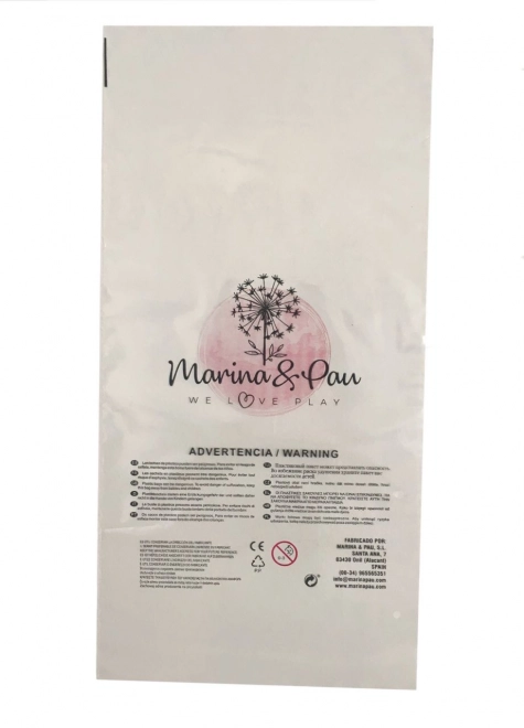 Marina & Pau 200-BP Panenka - koupací miminko New Born chlapeček v košíčku - 21 cm