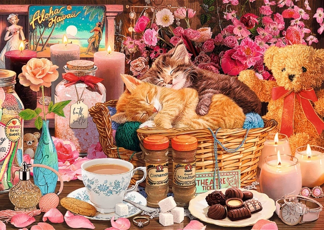 TREFL Puzzle Premium Plus Tea Time: Všechno hezké 1000 dílků