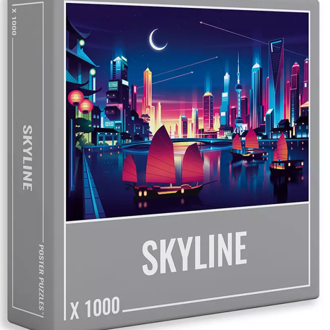 CLOUDBERRIES Puzzle Skyline 1000 dílků