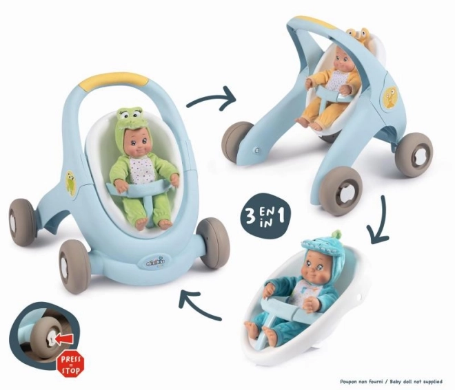 Smoby Minikiss Baby Walker chodítko 3v1