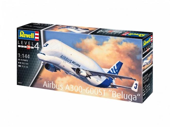 Plastikový model letadla Airbus A300-600ST Beluga 1/144