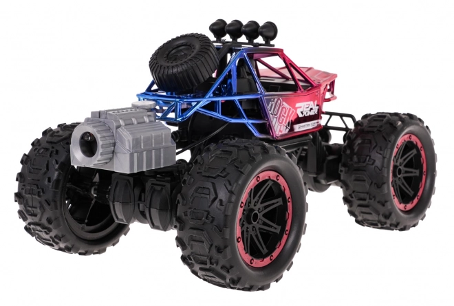 REAL ROCK Crawler s funkcí kouře R/C Červený