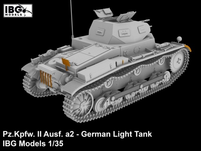 Plastikový model německého lehkého tanku Pz.Kpfw II Ausf. a2 1/35