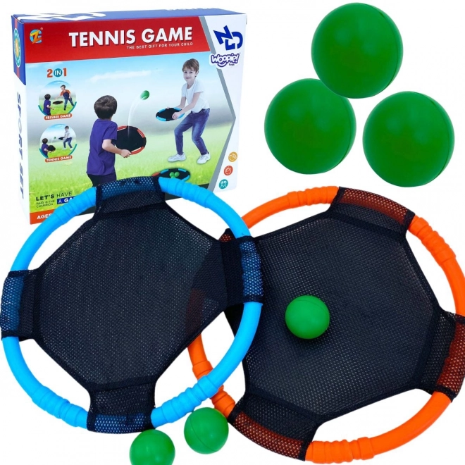 Woopie hra dovednosti 2v1 tenis frisbee