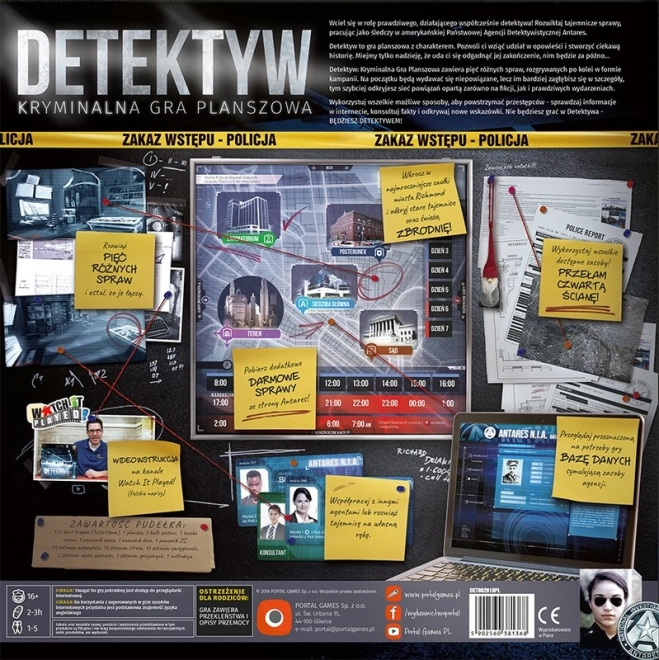 Detektivní hra: desková hra s kriminální tématikou