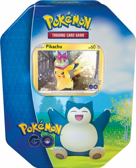 Karty Snorlax v plechové krabičce Pokémon Go