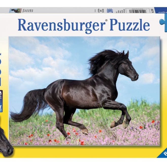 RAVENSBURGER Puzzle Černý hřebec XXL 200 dílků