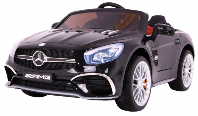 Mercedes AMG SL65 pro děti černý + dálkové ovládání + nosič zavazadel + nastavování sedadla + MP3 LED + pomalý start