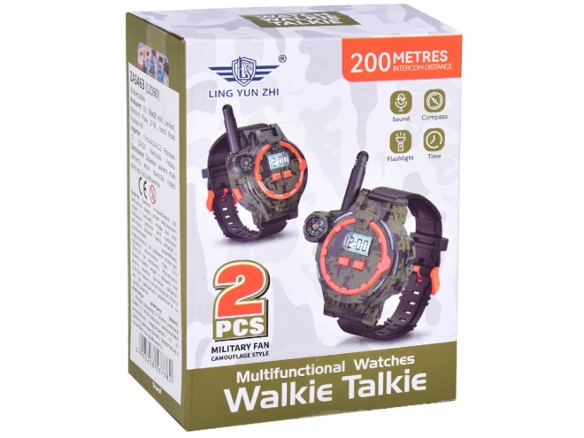 Vojenské hodinky Walkie Talkie pro děti