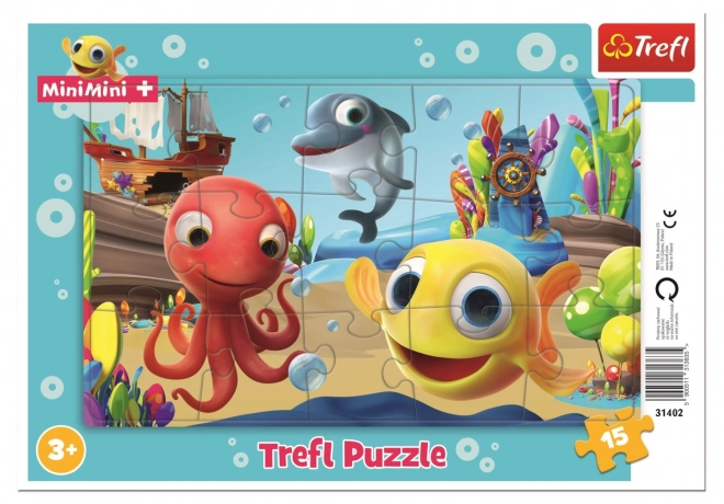 TREFL Puzzle Rybka MiniMini 15 dílků