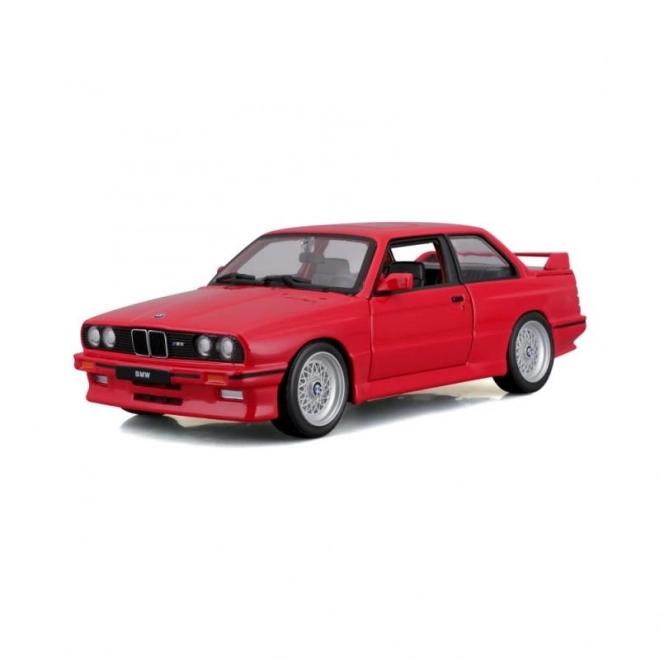 Kovové autíčko BMW 3 Series M3 1988 červené