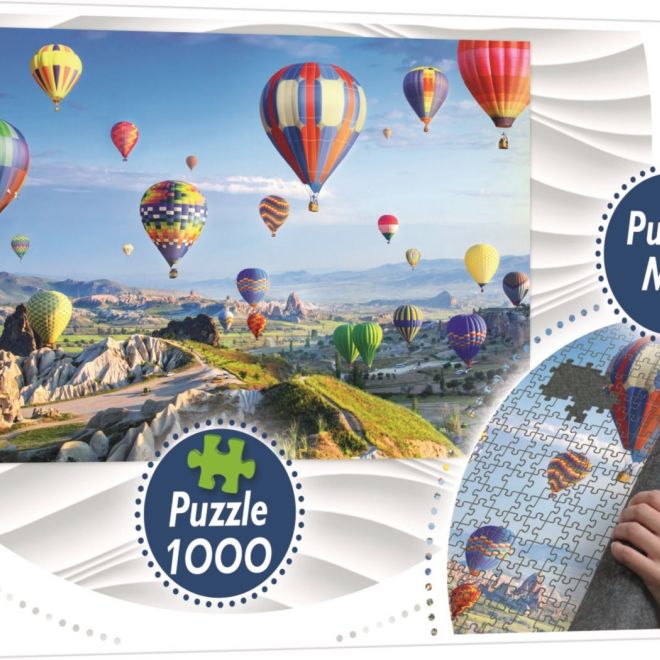 TREFL Puzzle Balóny nad Kappadokií 1000 dílků + Podložka pod puzzle