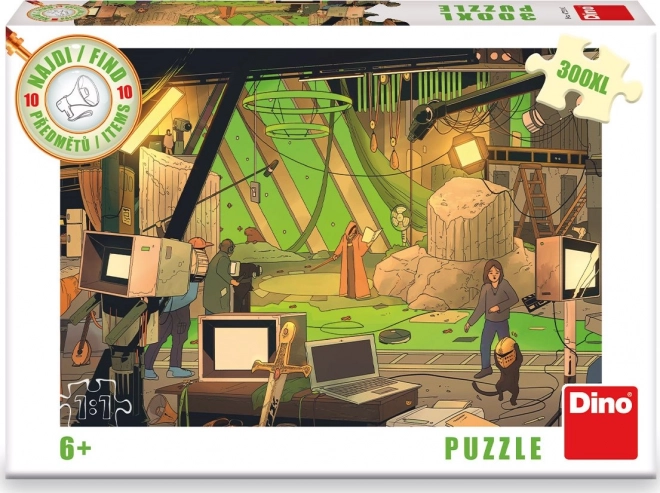 DINO Puzzle Najdi 10 předmětů: Film XL 300 dílků