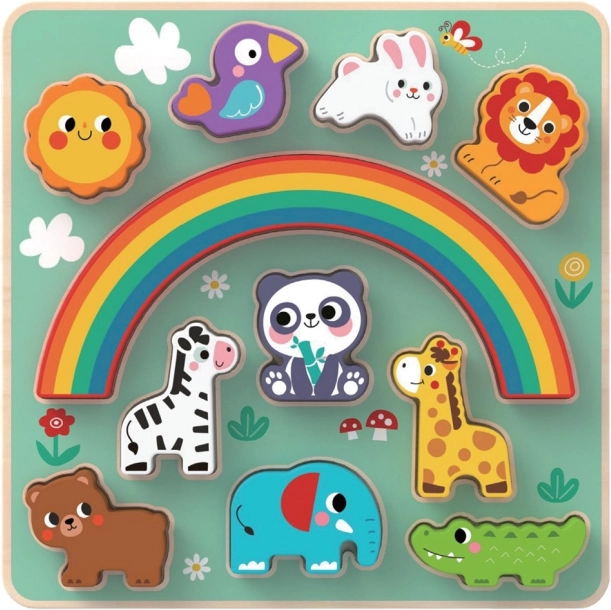 Balanční puzzle se zvířátky 2 v 1