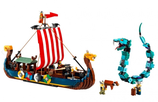LEGO Creator 3v1 31131 Vikingská loď a mořský had