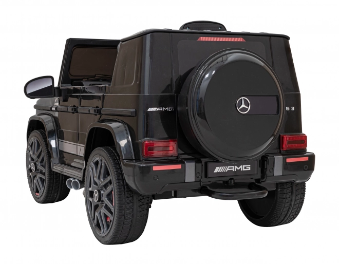 Mercedes AMG G63 pro děti černý + dálkové ovládání + MP3 LED + pomalý start + EVA + pásy