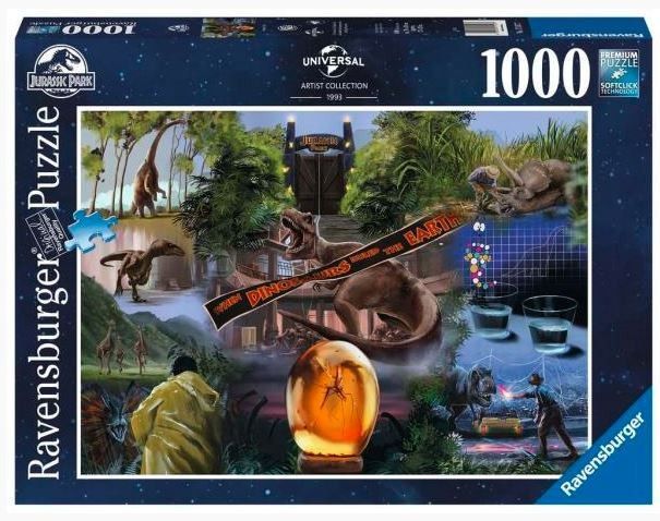 Puzzle 2D 1000 dílků Jurský park