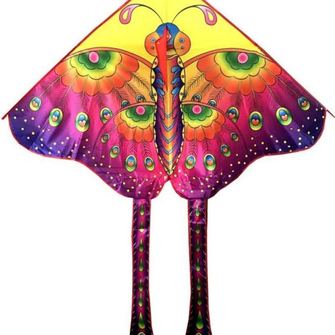 Létající drak s motivem motýla - 145 x 80 cm