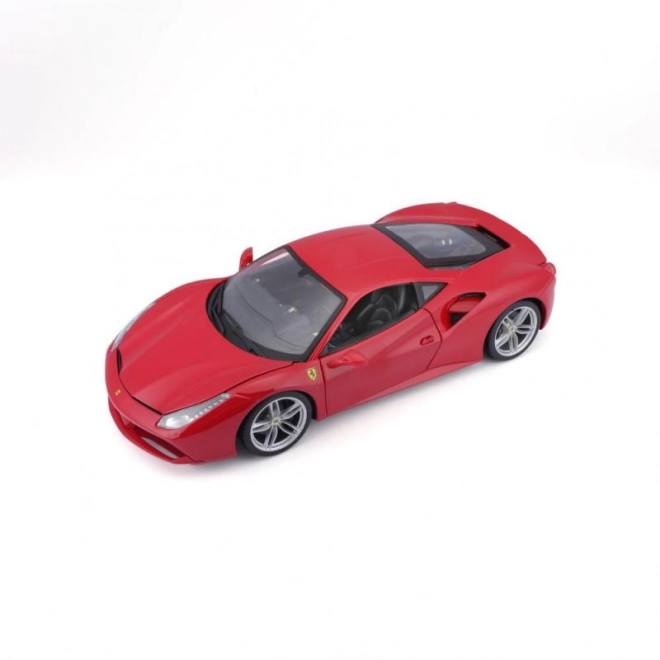 Kovové auto Ferrari 488 GTB červené