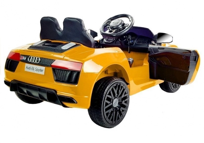 Audi R8 Spyder Baterie Auto žlutá