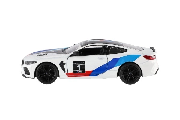 Auto Kinsmart BMW M8 Competition Coupé 1:38 kov/plast 12,5cm 4 barvy na zpětné natažení 12ks v boxu