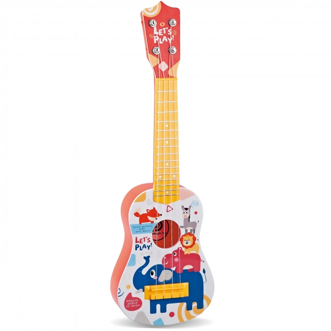Klasická dětská kytara červená 57cm