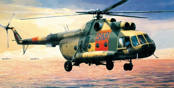 Model Mil Mi-8 SAR 1:72 25,5x29,5 cm v krabici 34x19x6cm