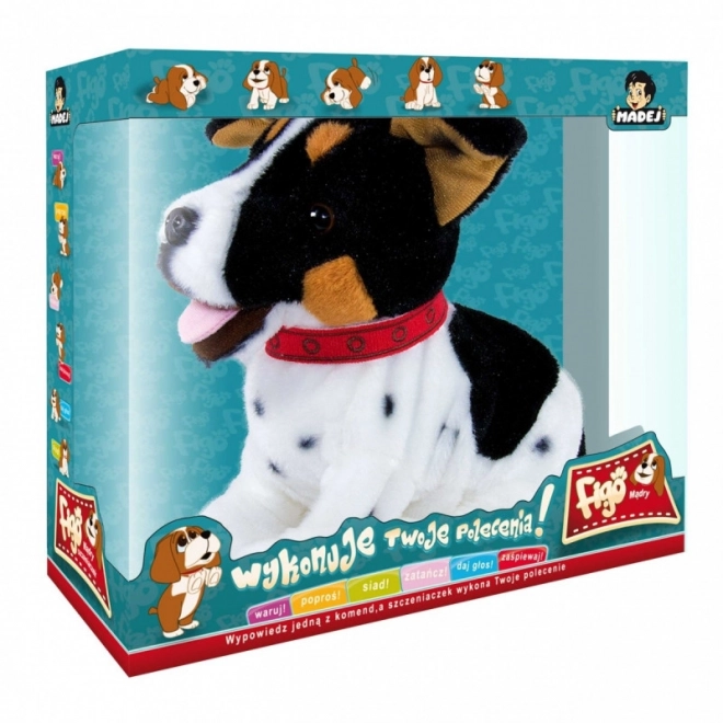 Figo interaktivní maskot Jack Russel Terrier pes reagující na povely